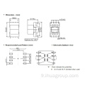 EP 10 SMD Transformateur d'impulsion de puissance haute tension